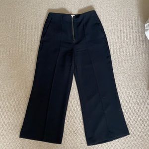 Aritzia Wilfred Black front zipper trouser